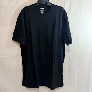 True Classic Men's Crewneck Short Sleeve T-Shirt in Black Size Tall XL
